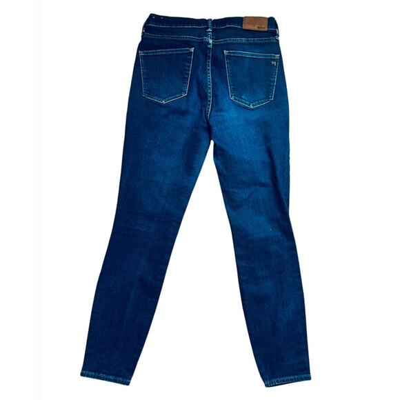 Madewell High-Rise Skinny Jeans Blue Dark Wash Size 28 - Picture 7 of 9
